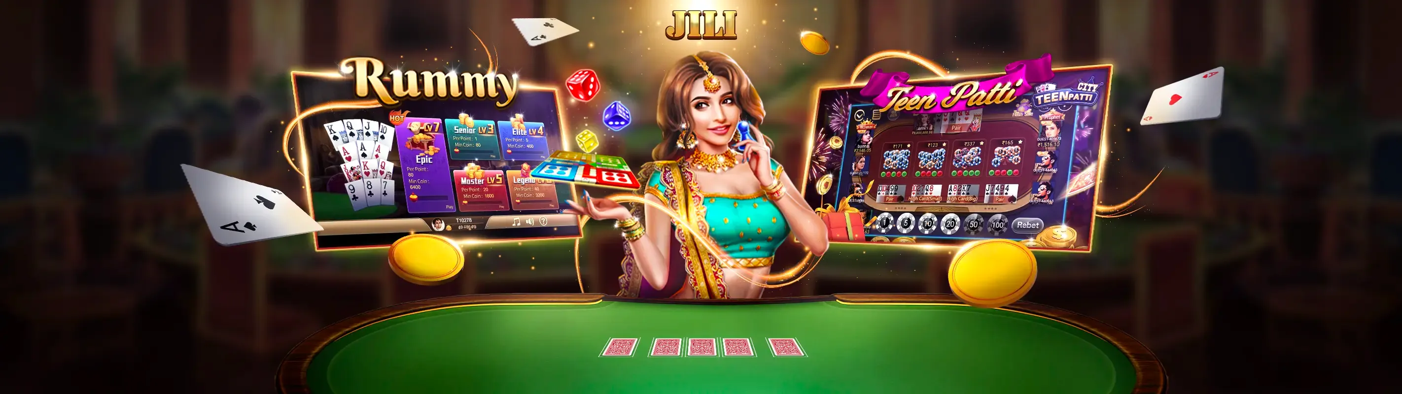 Hình ảnh bàn chơi Baccarat sang trọng tại 3app